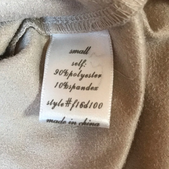 Suede beige dress - Picture 4 of 5